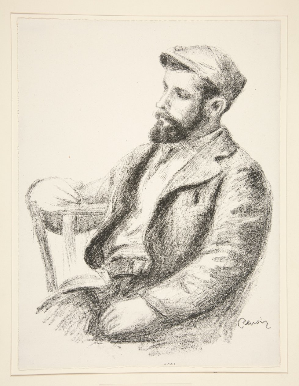 Portræt af Louis Valtat af Pierre-Auguste Renoir