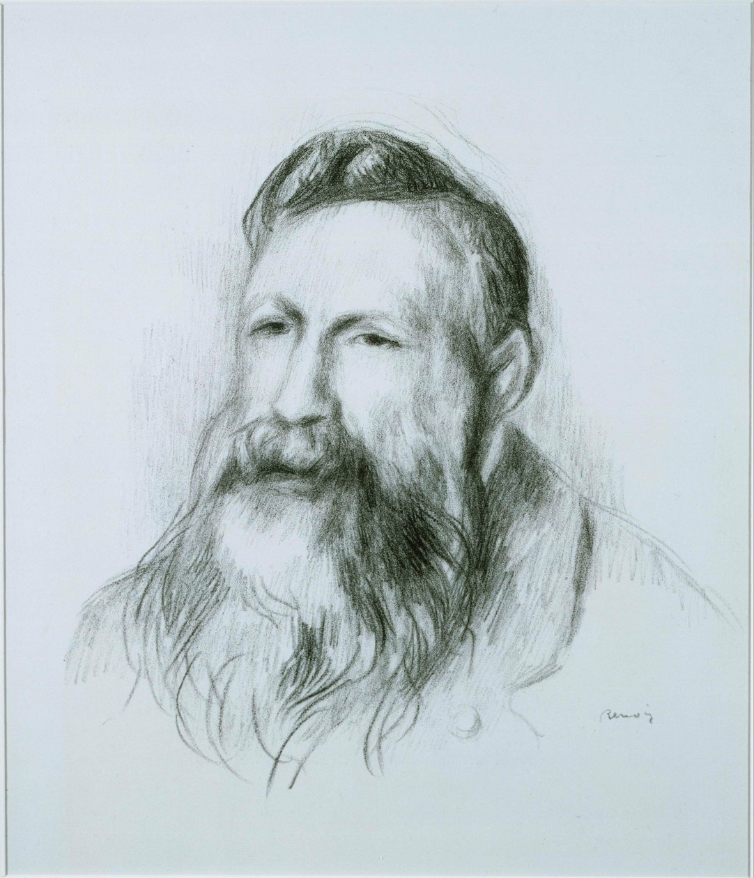 Portræt af Rodin af Pierre-Auguste Renoir