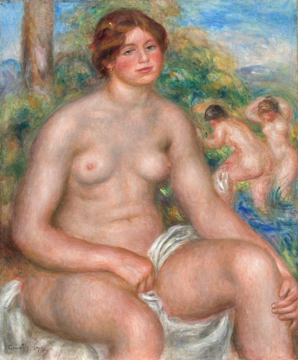 Siddende bader af Pierre-Auguste Renoir