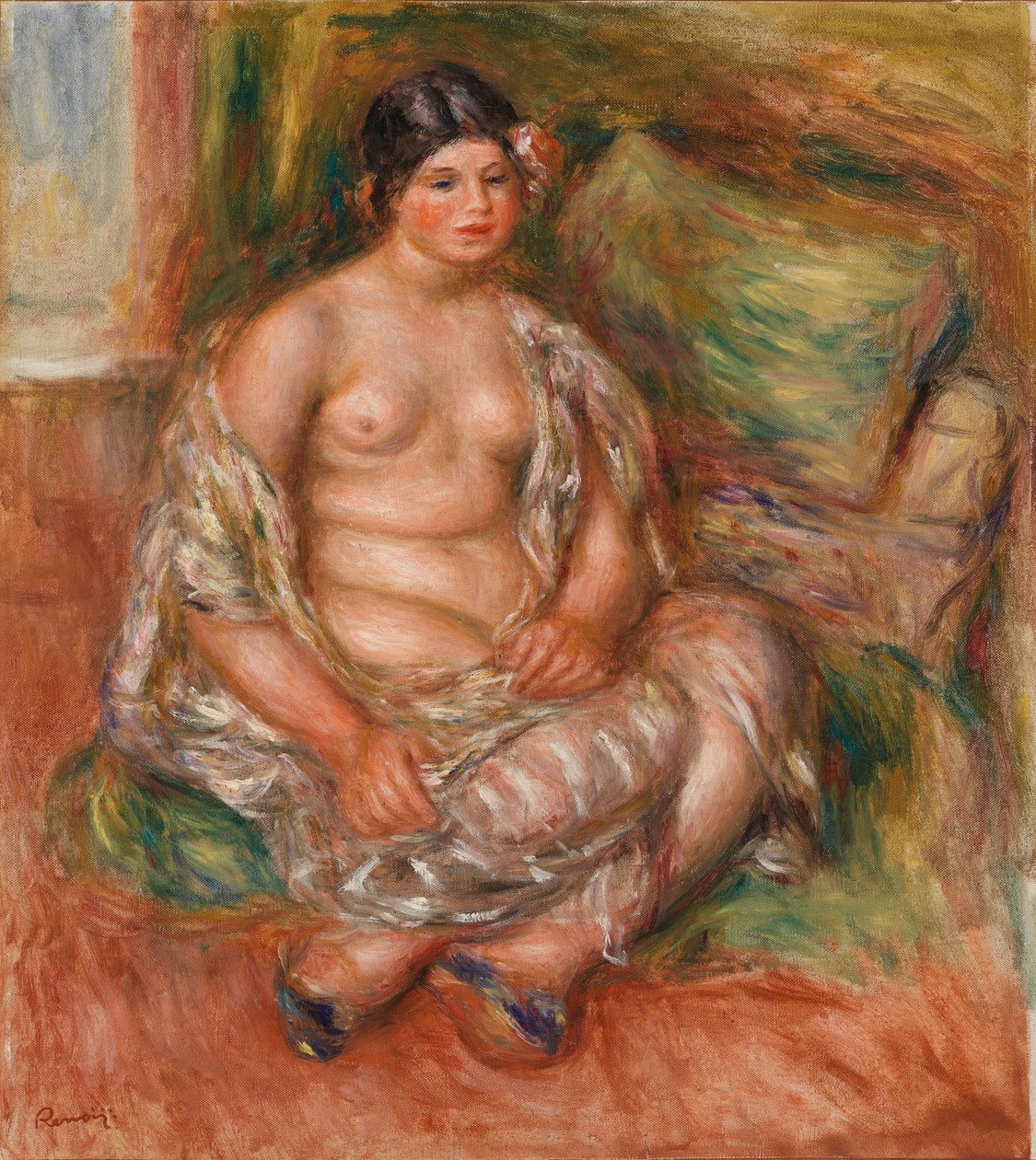 Siddende Odalisque af Pierre-Auguste Renoir