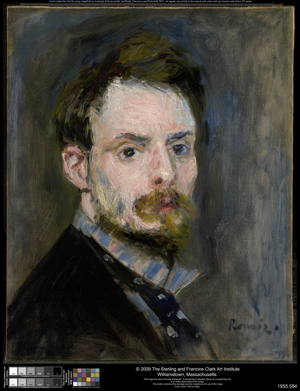 Selvportræt af Pierre-Auguste Renoir