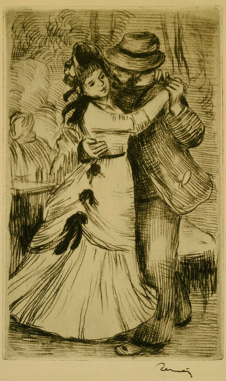 Dansen på landet af Pierre-Auguste Renoir