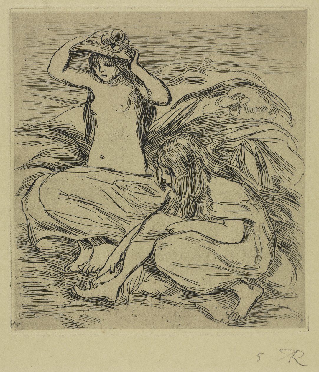 De to Badende af Pierre-Auguste Renoir