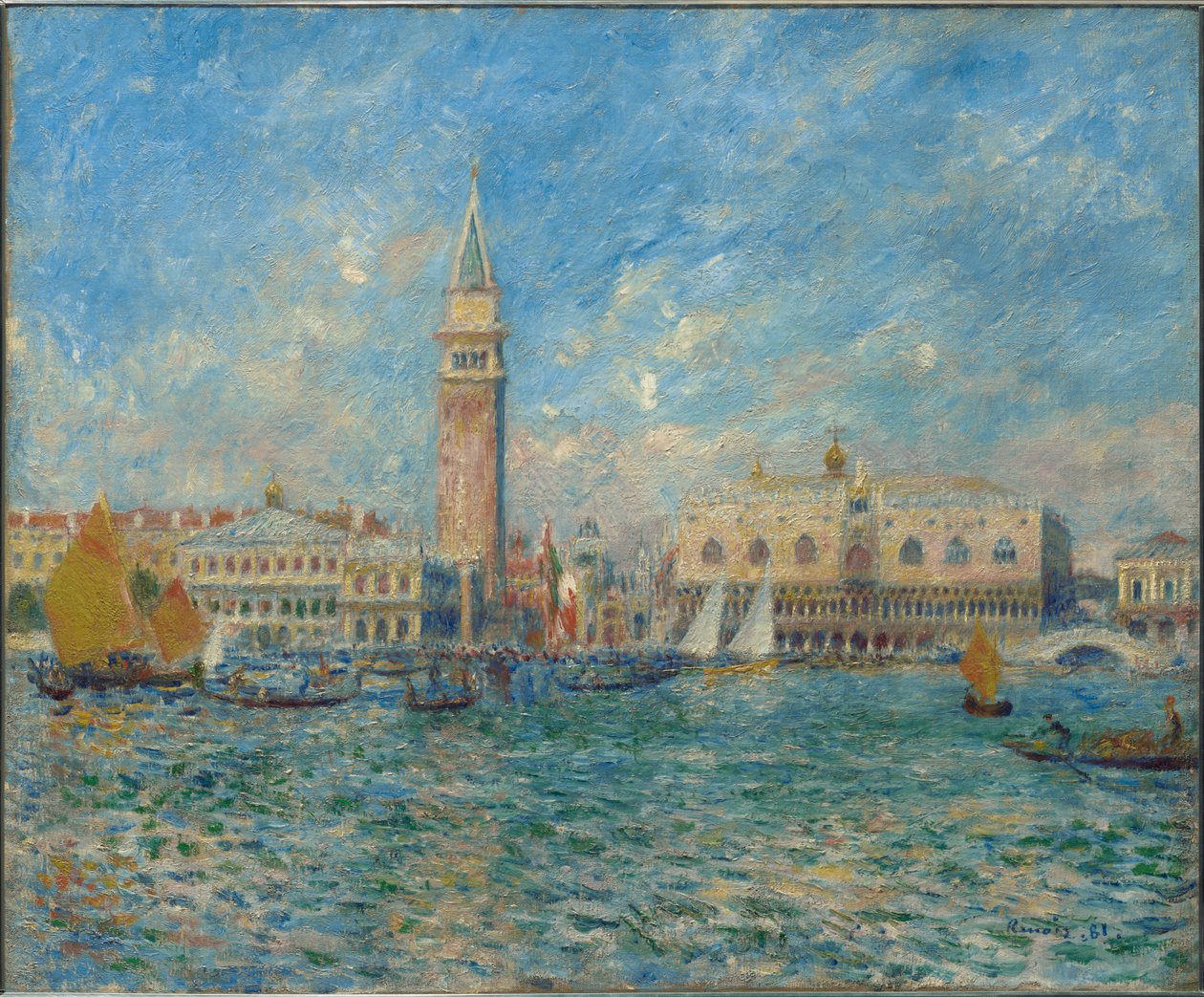 Venedig, Dogepaladset af Pierre-Auguste Renoir