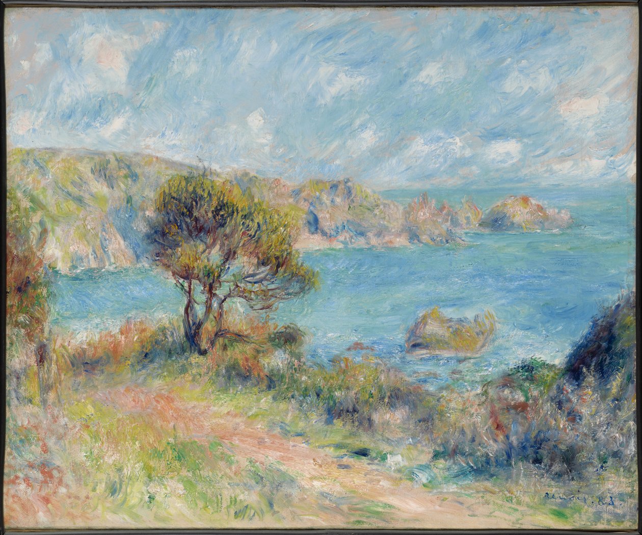 Udsigt over Guernsey af Pierre-Auguste Renoir