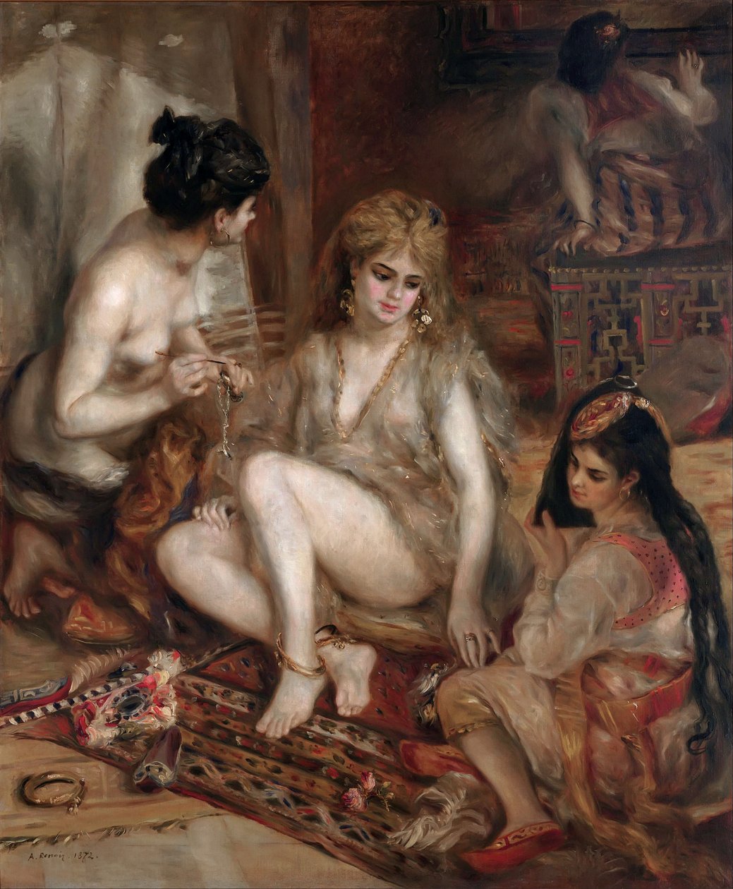 Parisiske kvinder i algerisk dragt (Harem) af Pierre-Auguste Renoir