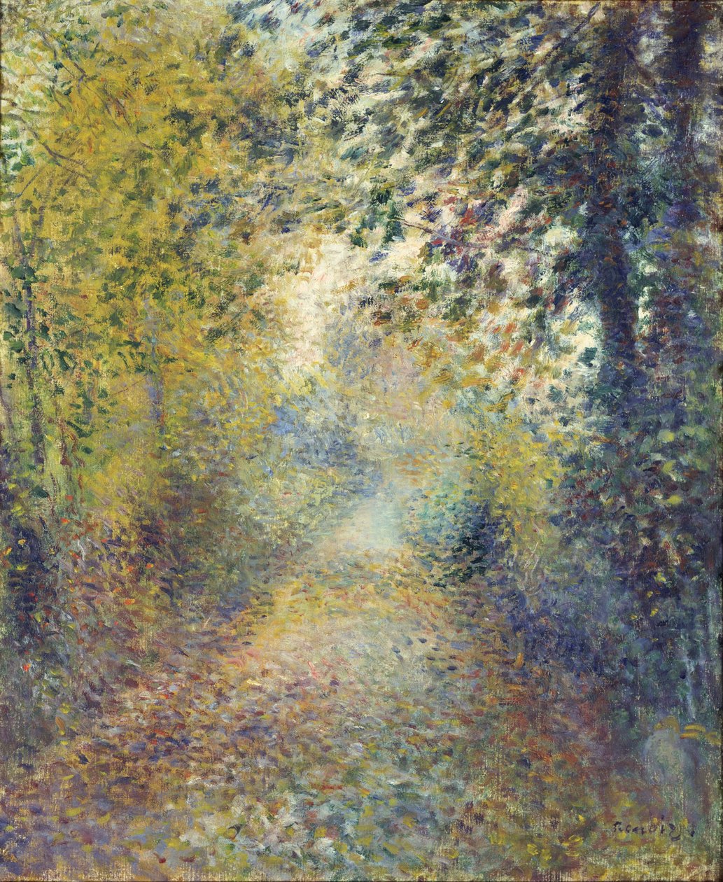 I skyggen af træerne af Pierre-Auguste Renoir