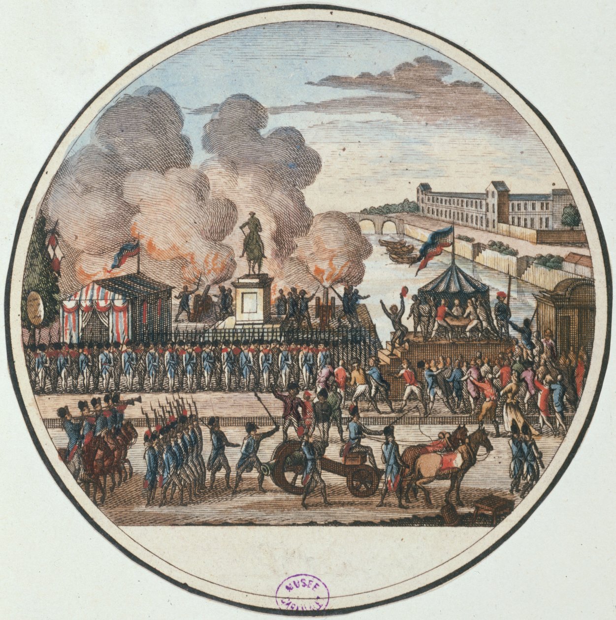 Proklamation af landet i fare 22. juli 1792, ca. 1794-1802 (gravering) af Pierre Gabriel Berthault