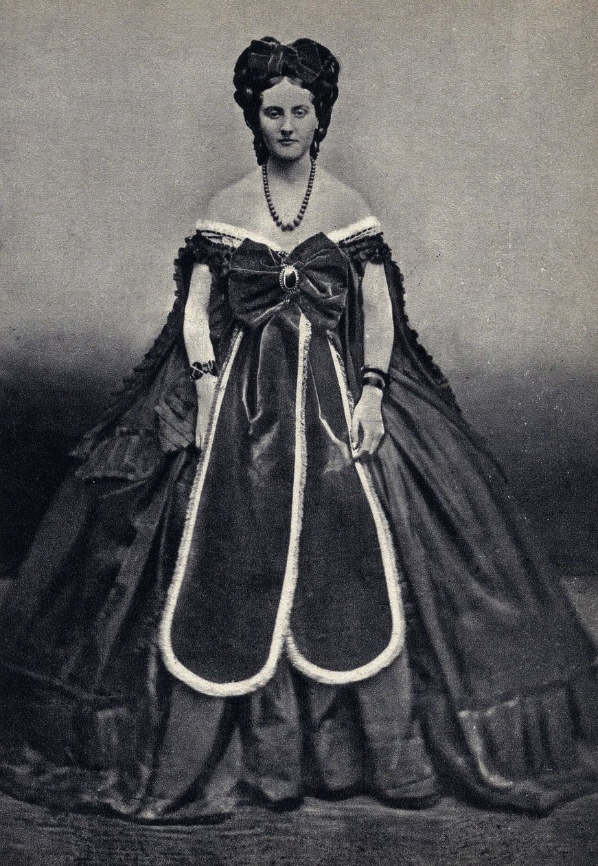 Portræt af den "halv verdslige", Castiglione af Pierson. Fotografi, slutningen af det 19. århundrede, af Pierre Louis Pierson