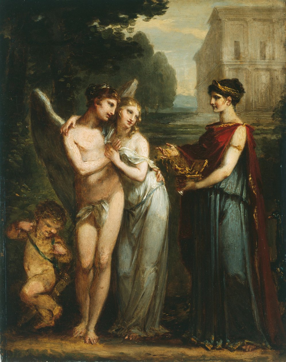 Innocence Prefers Love to Riches, ca. 1804 (olie på panel) af Pierre Paul Prud