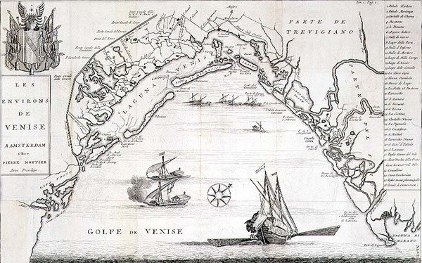 Omegnen af Venedig af Pierre  Mortier
