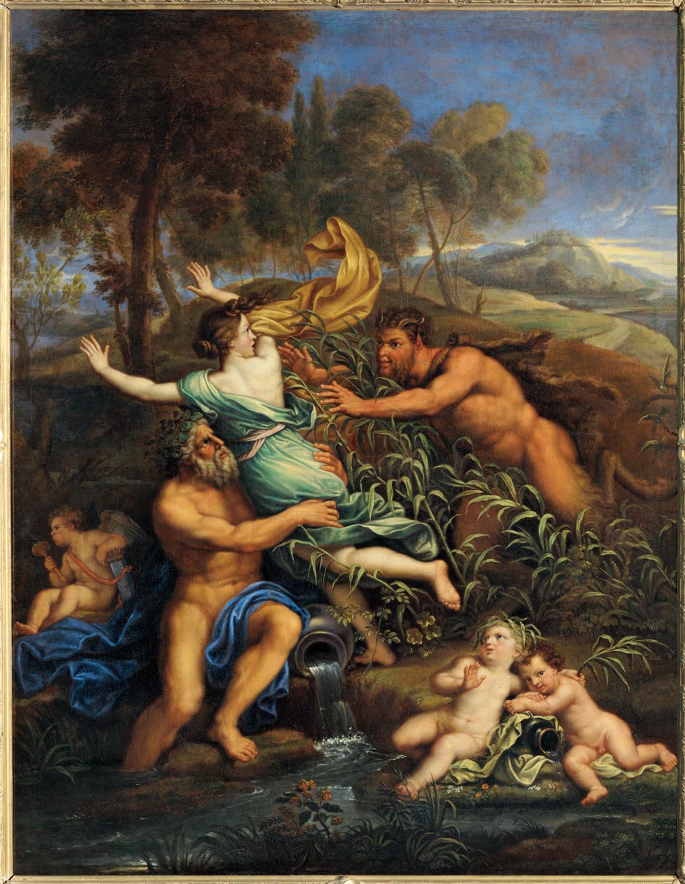 Pan and Syrinx, before 1690 ... af Pierre (follower of) Mignard