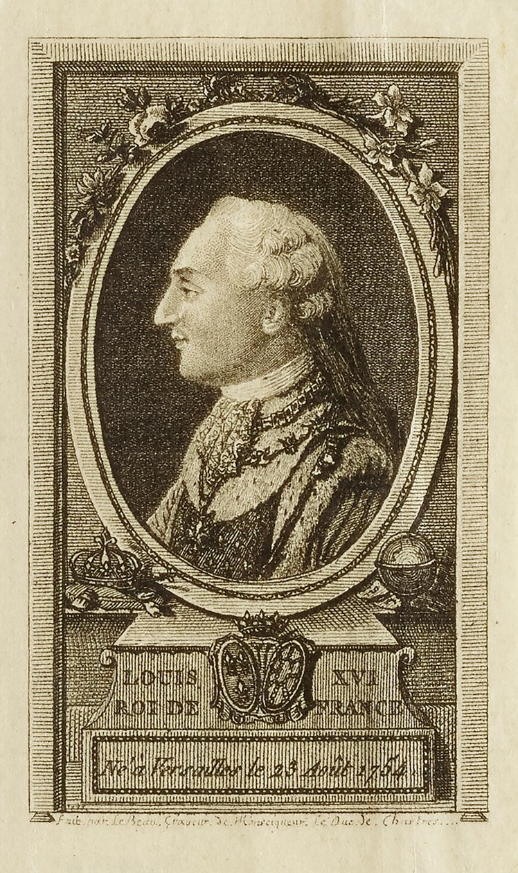 Ludvig XVI - konge af Frankrig af Pierre Adrien Le Beau