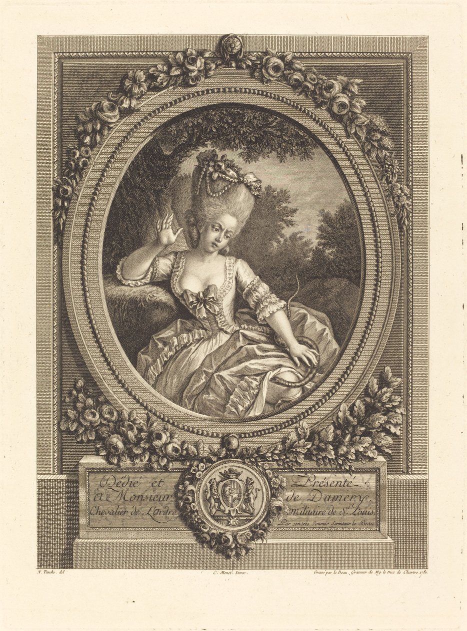 Faren ved lundene af Pierre Adrien Le Beau after Nicolas Tanché