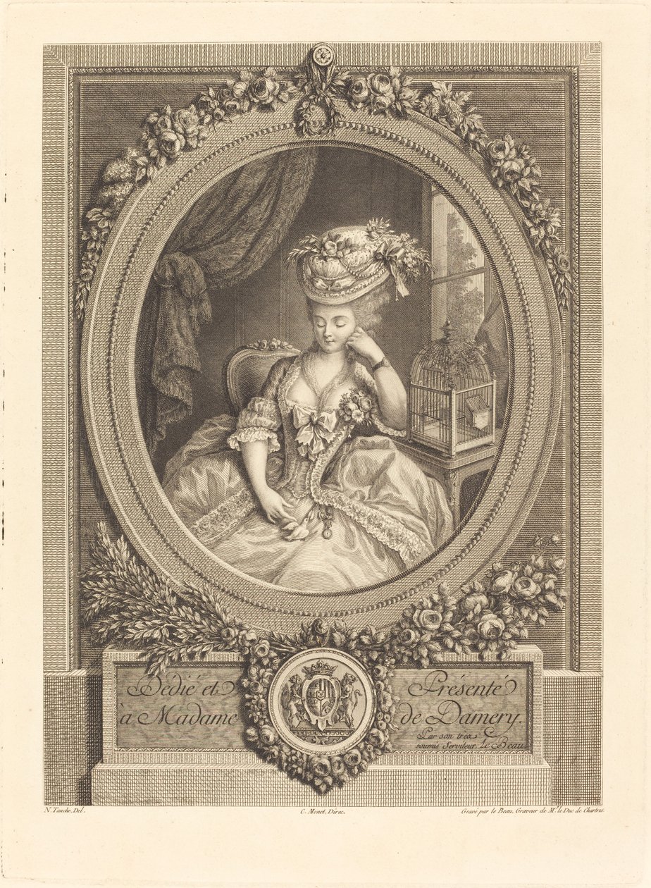 De spirende ønsker af Pierre Adrien Le Beau after Nicolas Tanché