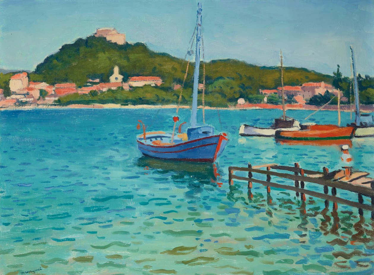 Porquerolles, sommereftermiddag, 1939. af Albert Marquet
