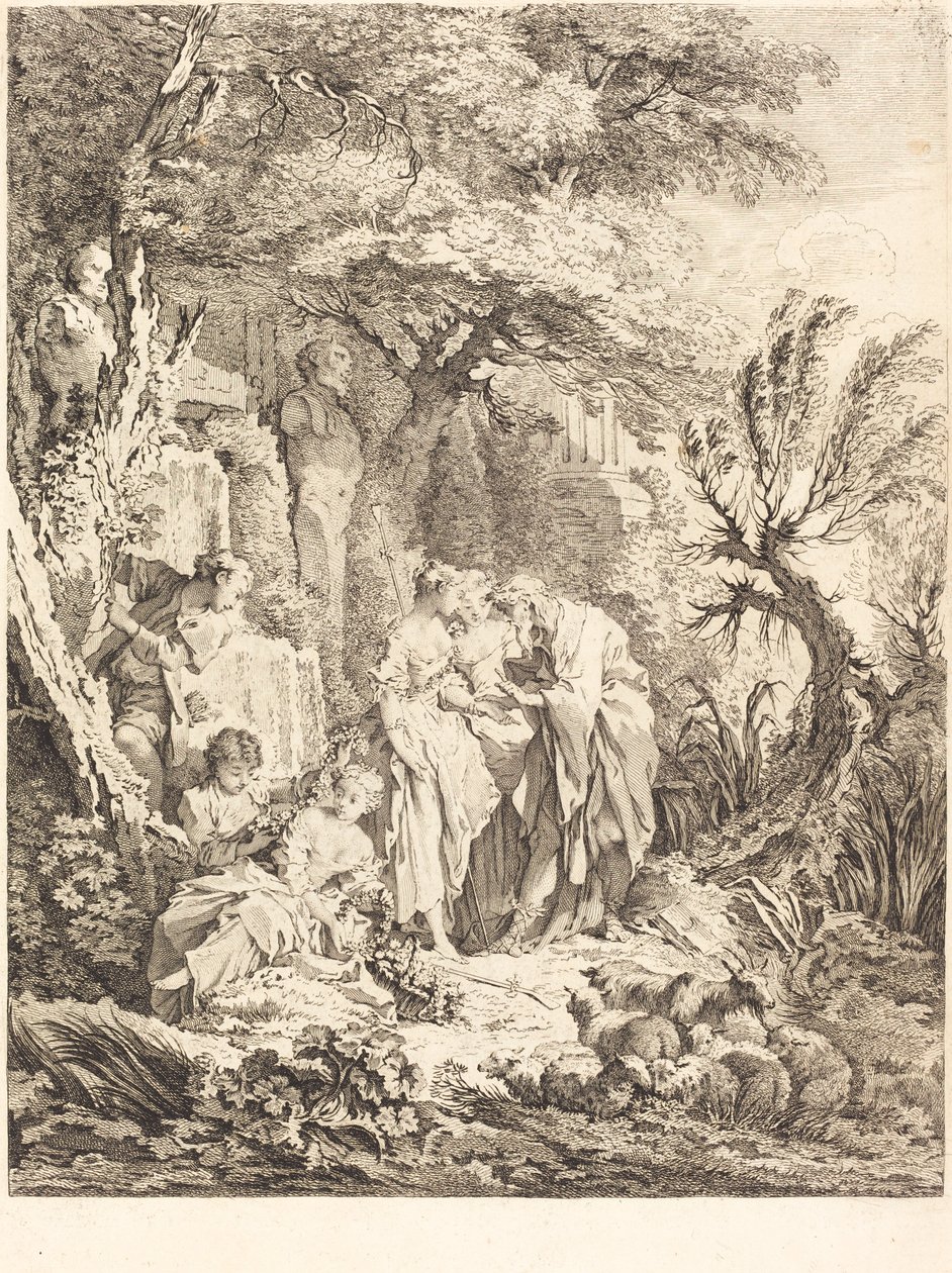 Det gode eventyr, 1738. af Pierre Alexandre Aveline
