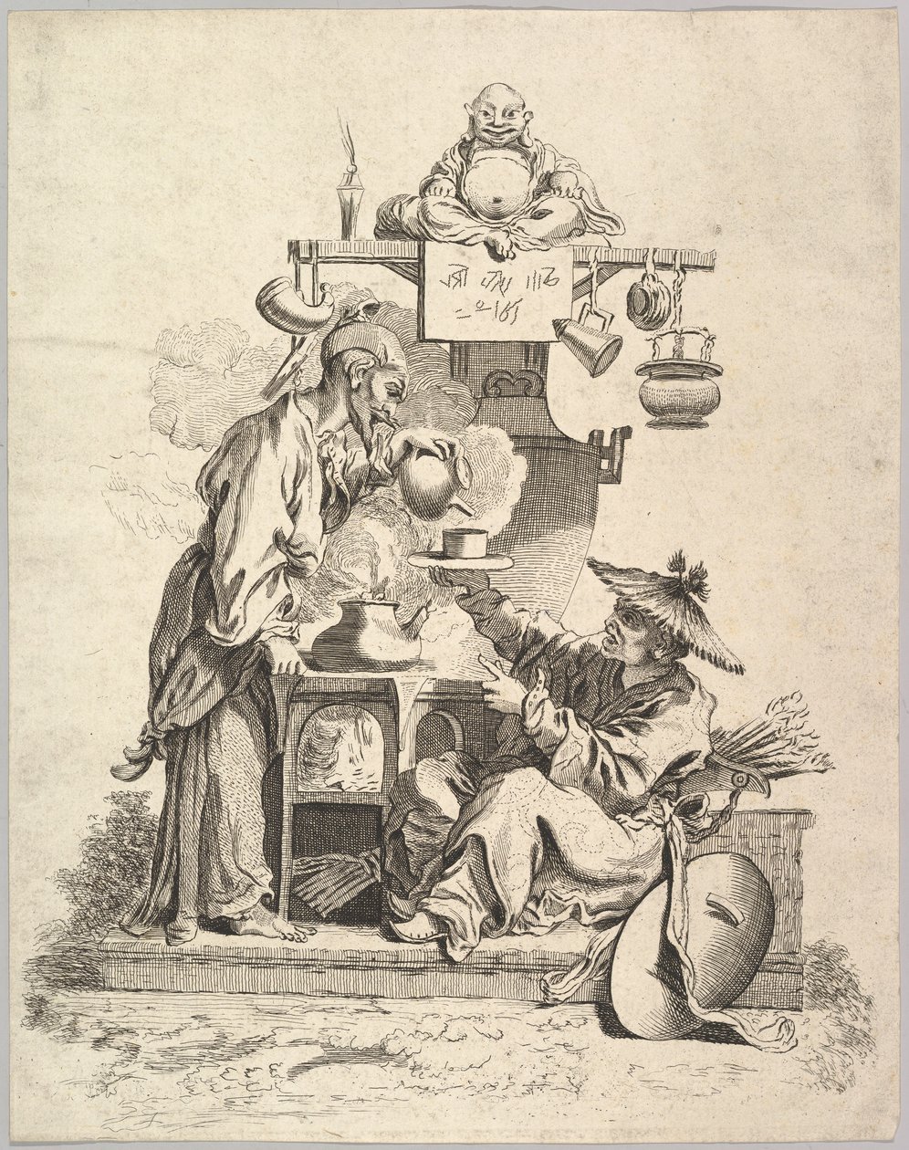 Ilden, ca. 1740. af Pierre Alexandre Aveline