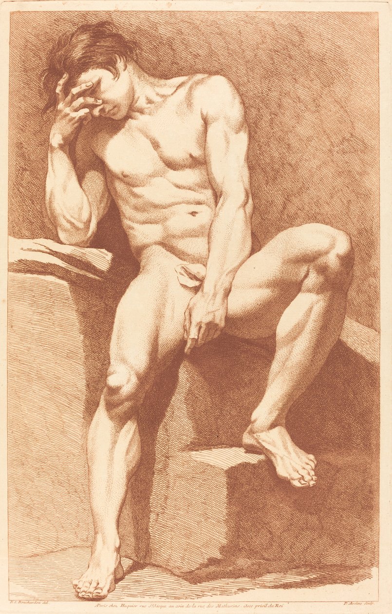 Akademi af Pierre Alexandre Aveline after Edme Bouchardon