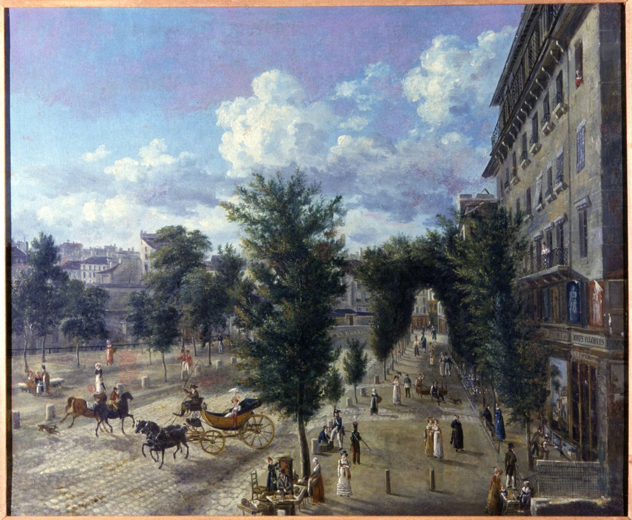 Boulevard des Capucines og voldens nederste gade af Pierre Alexandre Pau de Saint Martin