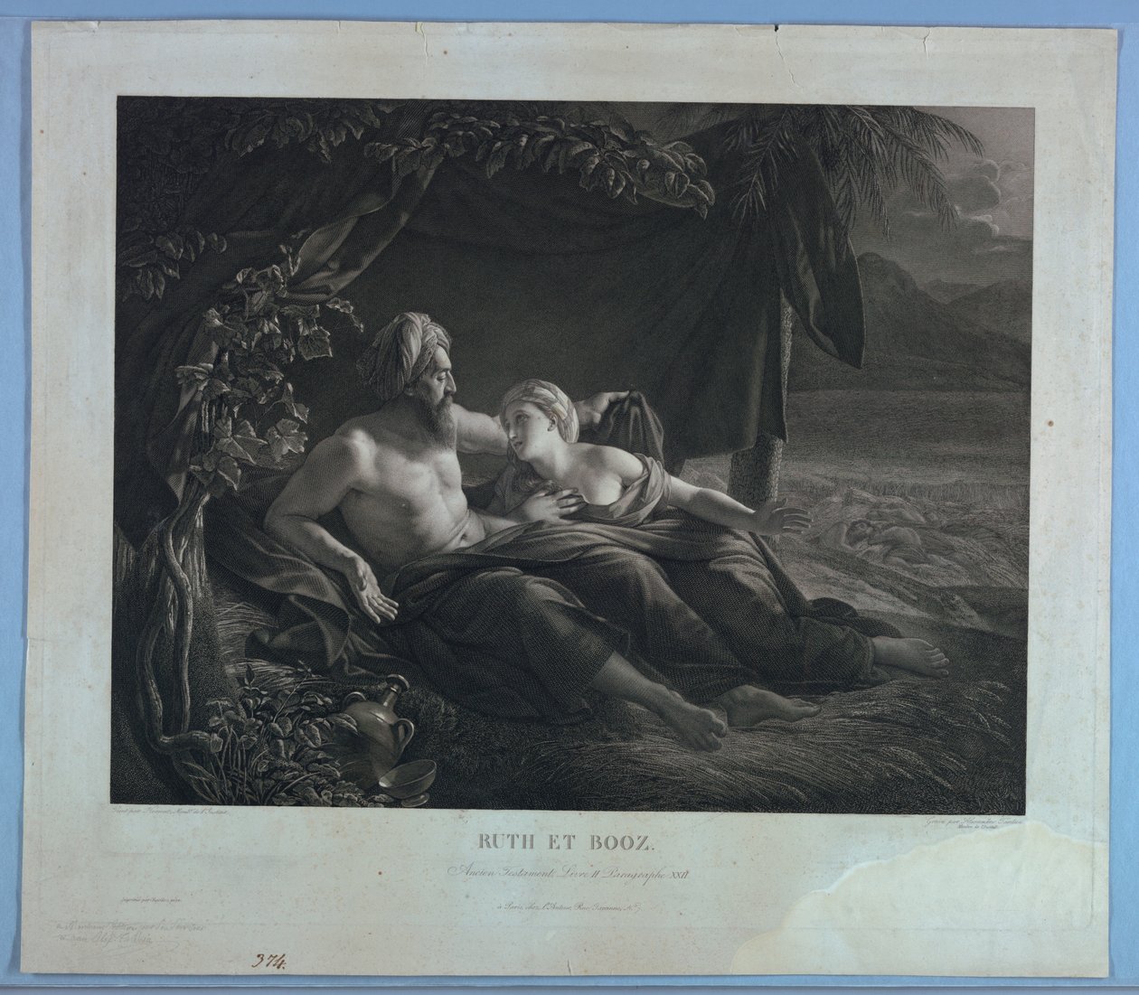 Ruth og Boaz af Pierre Alexandre Tardieu