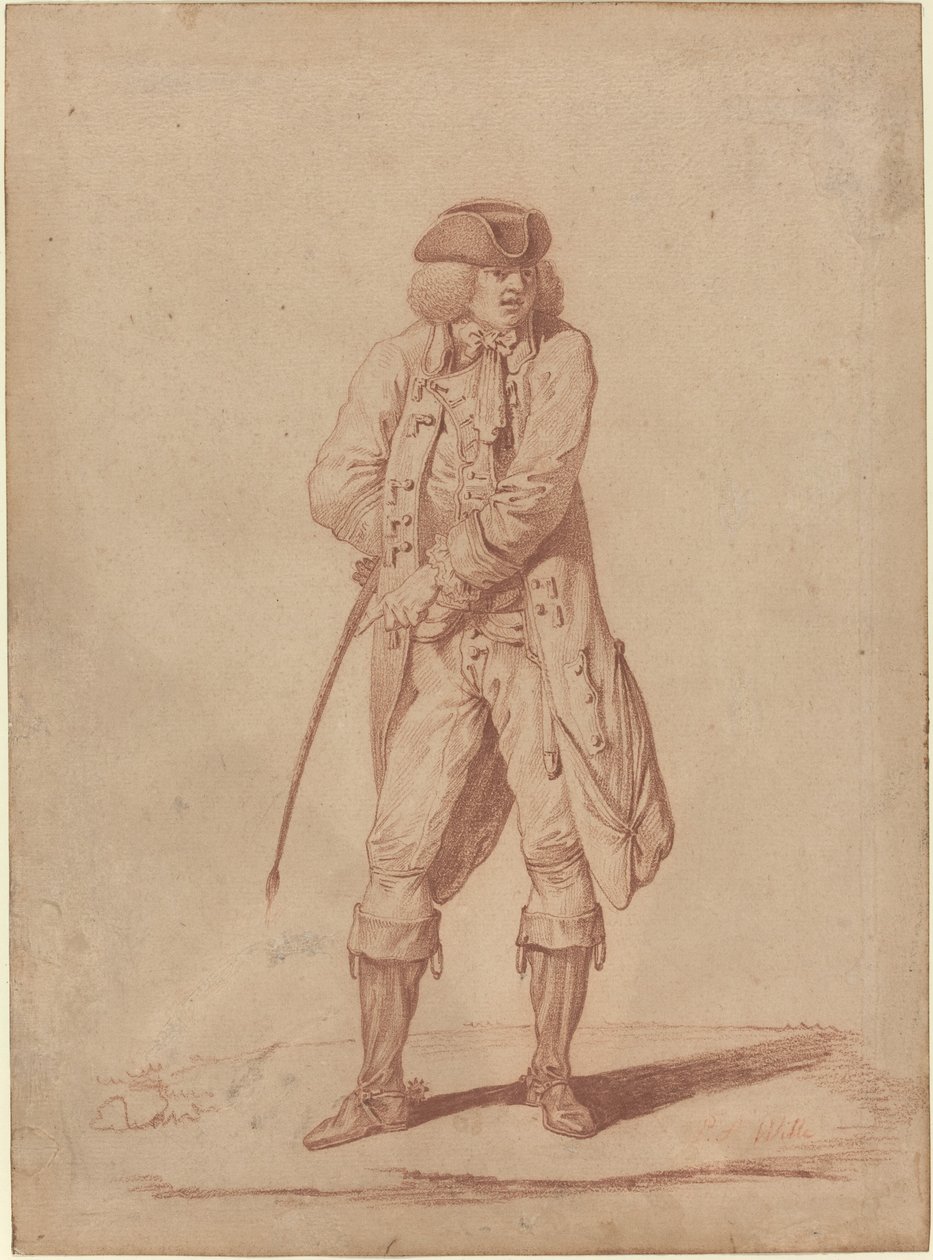 Herre med en rideafgrøde af Pierre Alexandre Wille