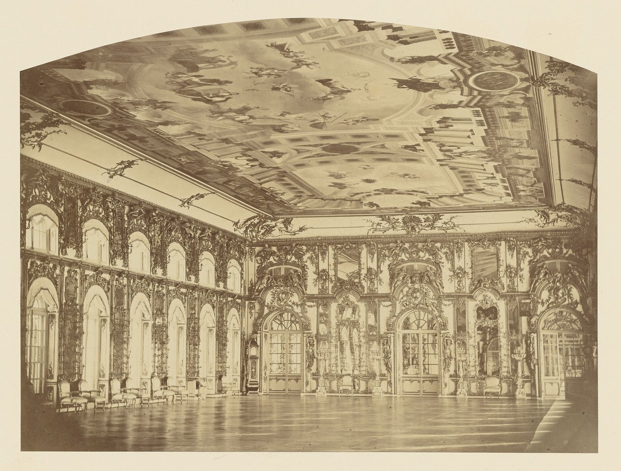 Tsarskoe-Selo-paladset, den store sal af Pierre Ambrose Richebourg