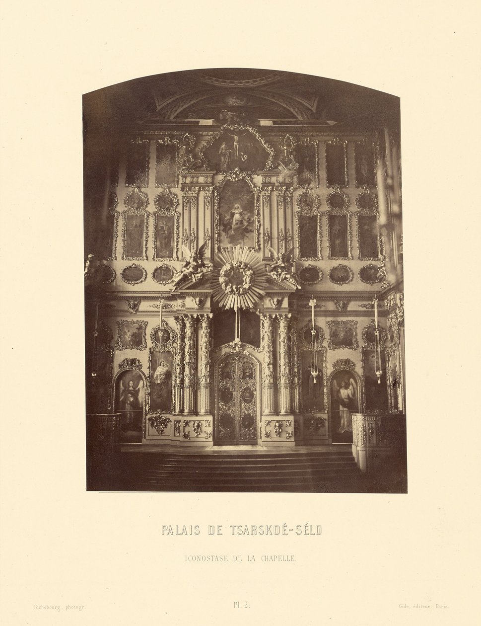 Tsarskoe-Selo-paladset, kapellets ikonostase af Pierre Ambrose Richebourg