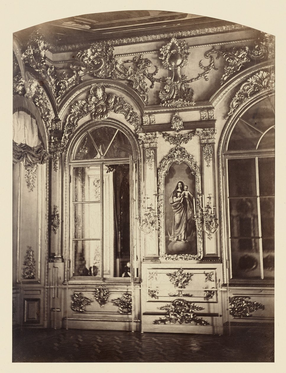 Tsarskoe-Selo-paladset, det kejserlige kapels rostrum af Pierre Ambrose Richebourg