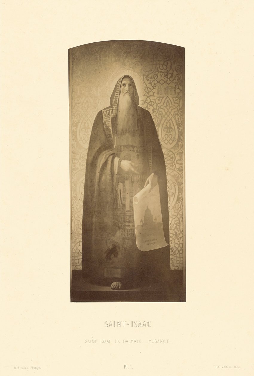 Saint Isaac le Dalmate, mosaik af Pierre Ambrose Richebourg