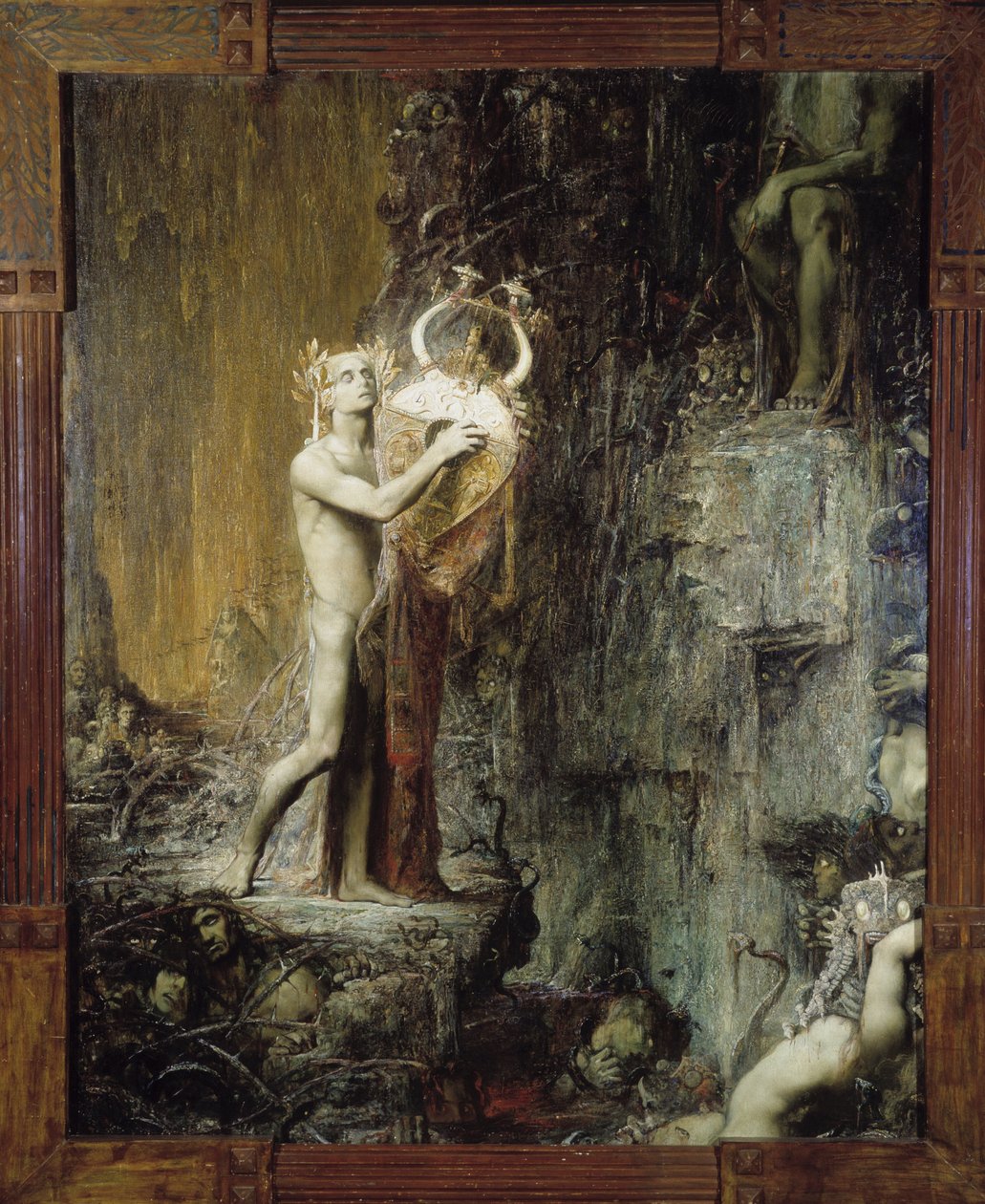 Orphee aux Hell Illustration til operaen "" Orfeo"" af Monteverdi af Pierre Amedee Marcel Beronneau
