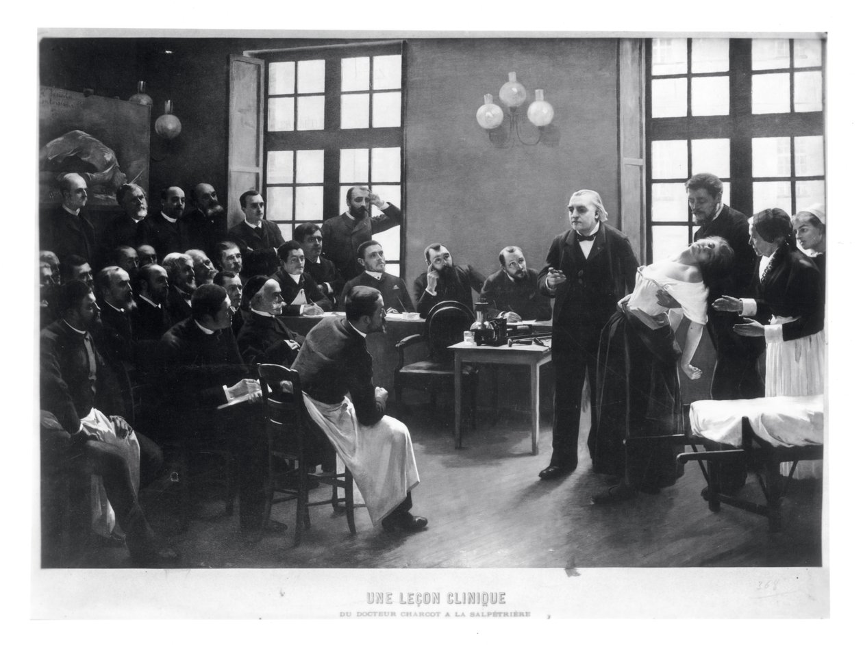En klinisk lektion med doktor Charcot på Salpetriere, 1887 af Pierre Andre Brouillet