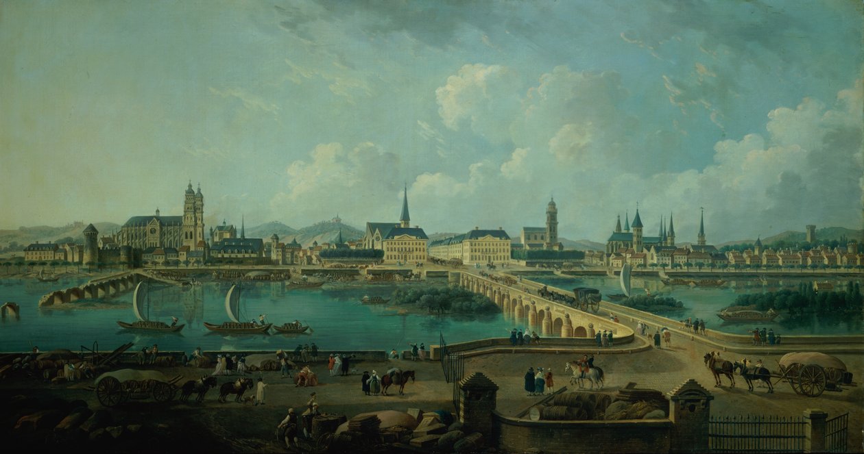 Panoramaudsigt over Tours, 1787 af Pierre Antoine Demachy