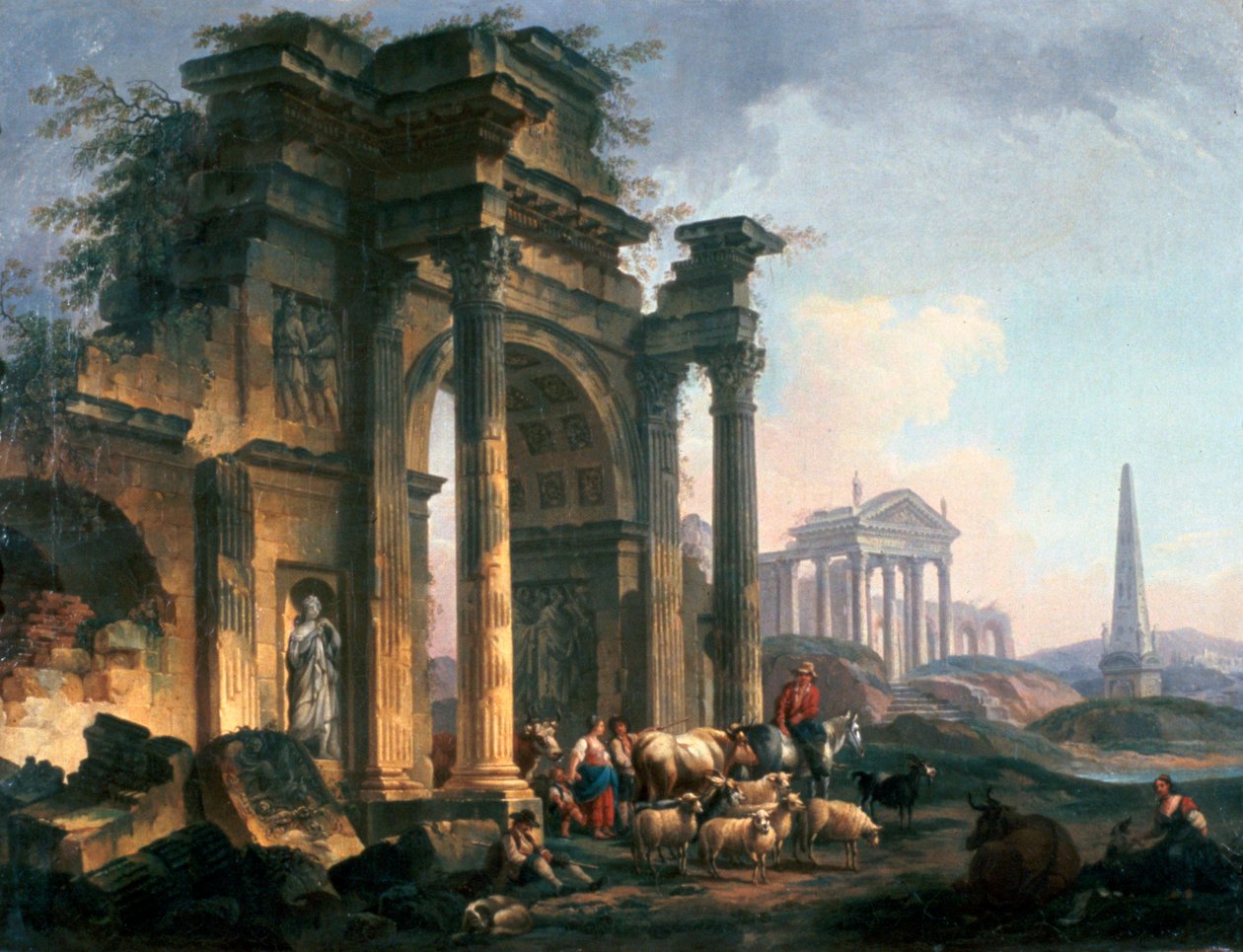 Triumfbuen, c1740-1807 af Pierre Antoine de Machy