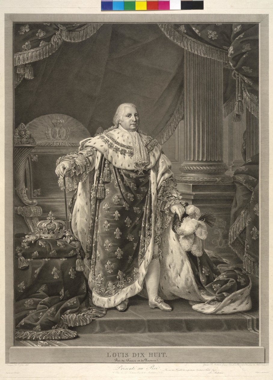 Kong af Frankrig Louis XVIII af Pierre Audouin