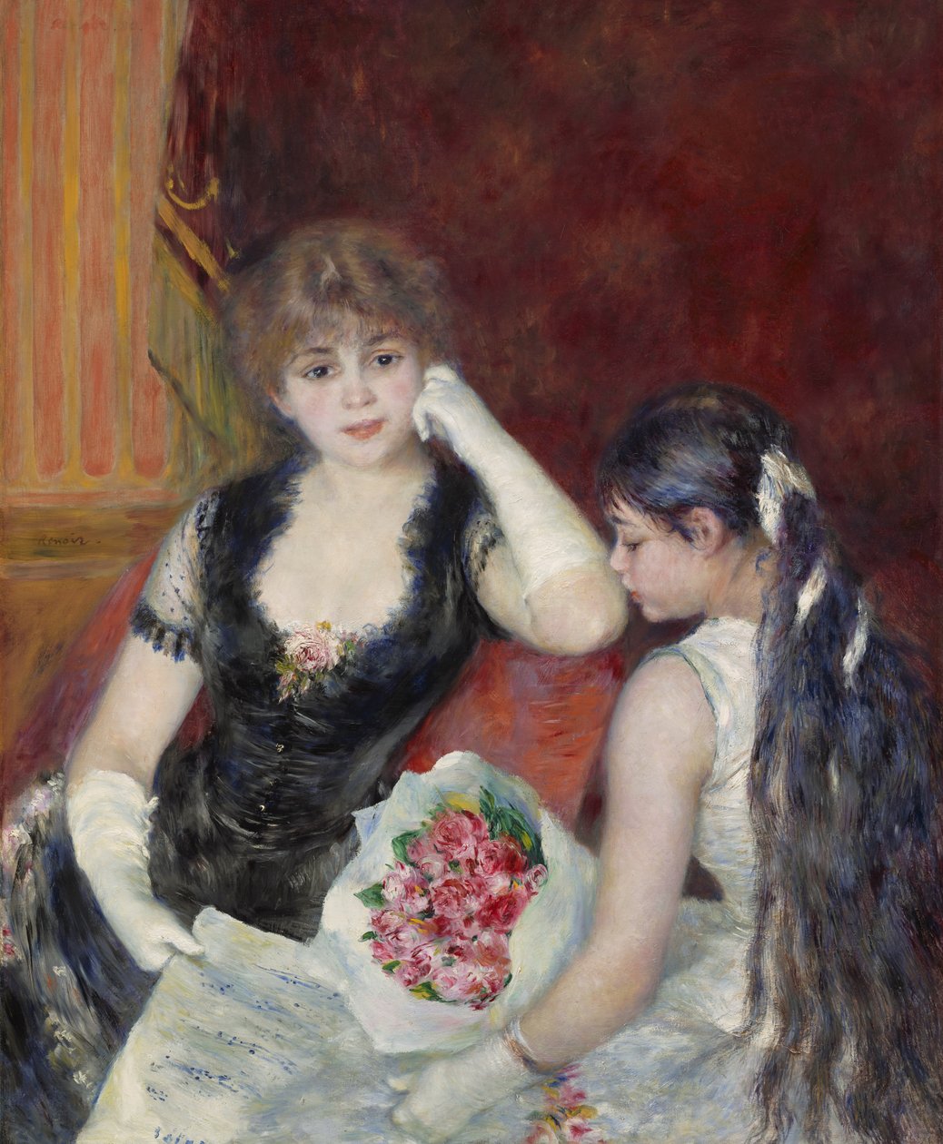 En æske på teatret af Pierre Auguste Renoir
