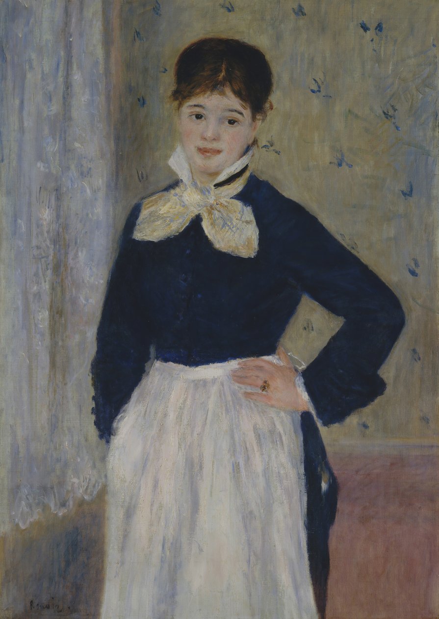 En servitrice på Duvals Restaurant, ca. 1875. af Pierre Auguste Renoir