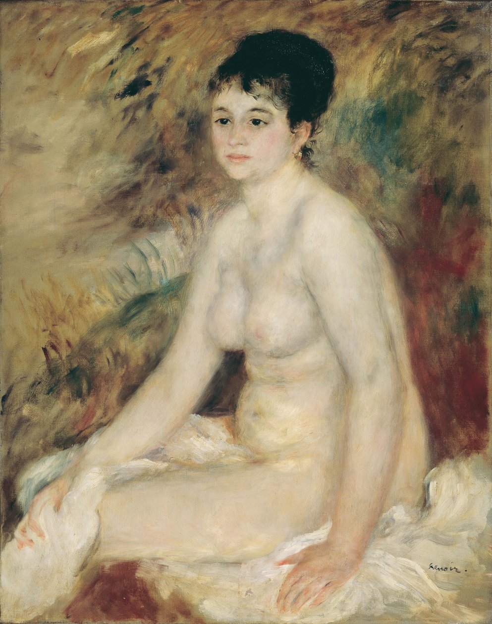 Efter badet, 1876. af Pierre Auguste Renoir