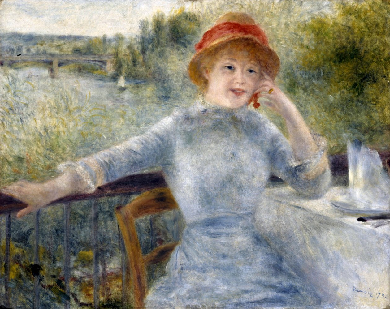 Alphonsine Fournaise, 1879 af Pierre Auguste Renoir