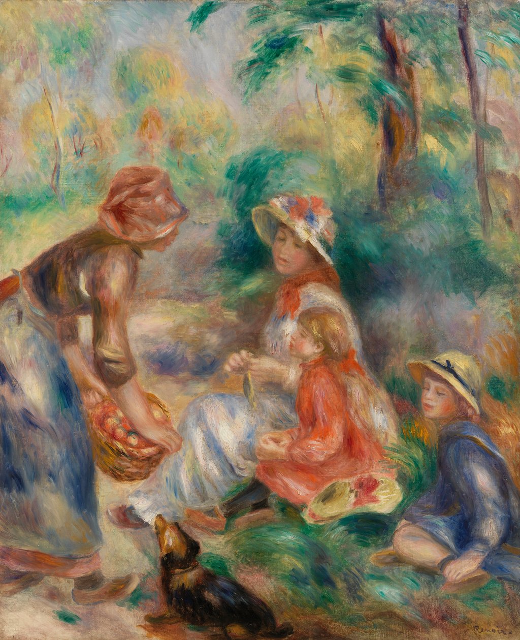 Æblesælger (La Marchande de pommes) af Pierre Auguste Renoir
