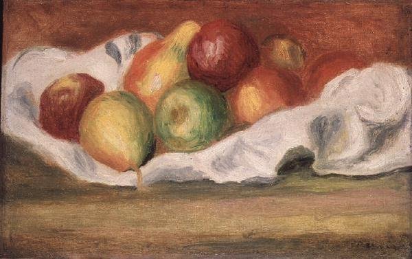 Æbler og pærer af Pierre Auguste Renoir