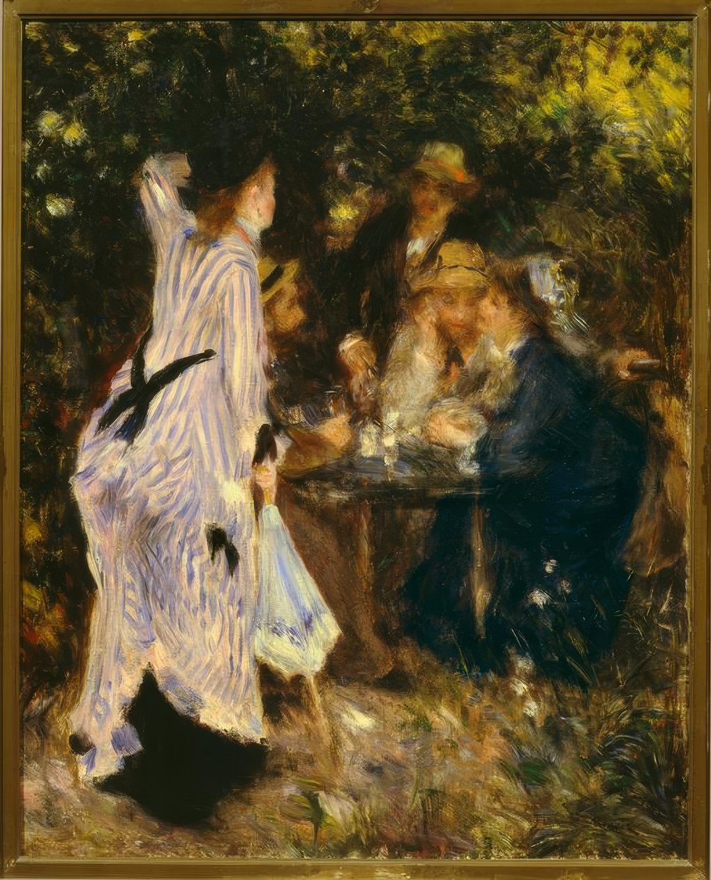 I haven (Under lysthuset, Moulin de la Galette) af Pierre Auguste Renoir