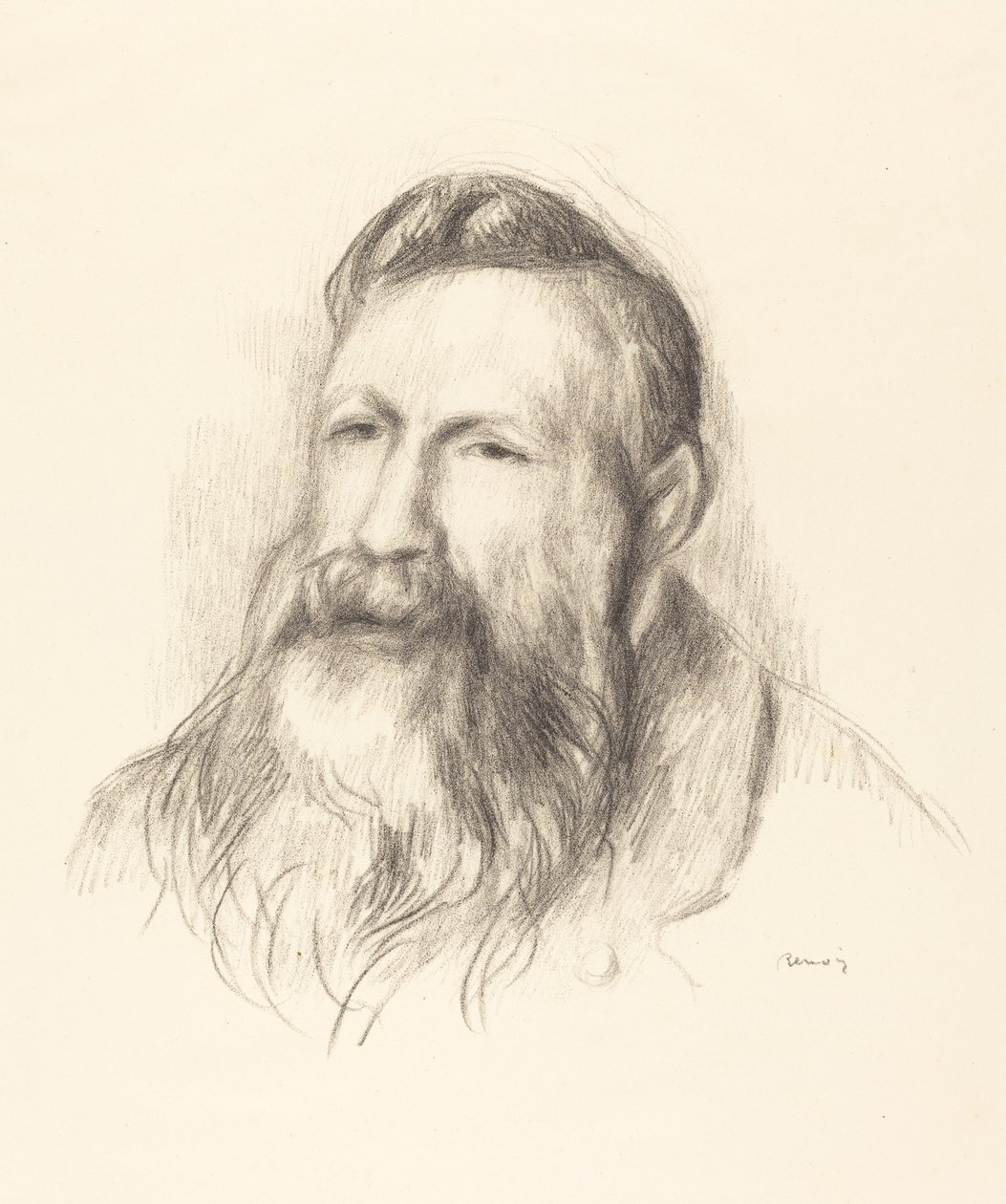 Auguste Rodin, ca. 1910. af Pierre Auguste Renoir
