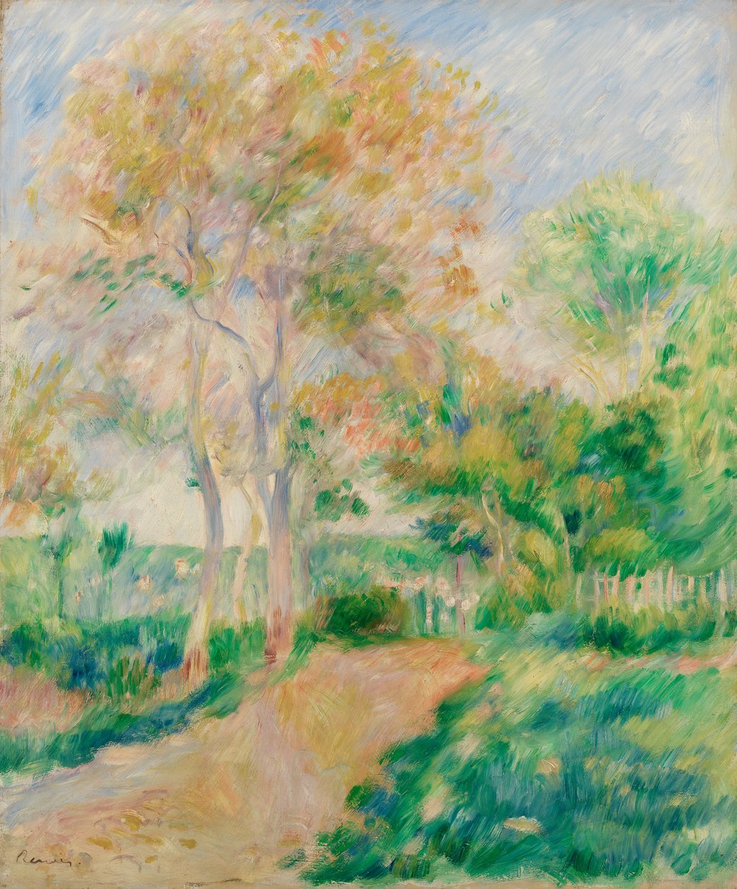 Efterårslandskab af Pierre Auguste Renoir