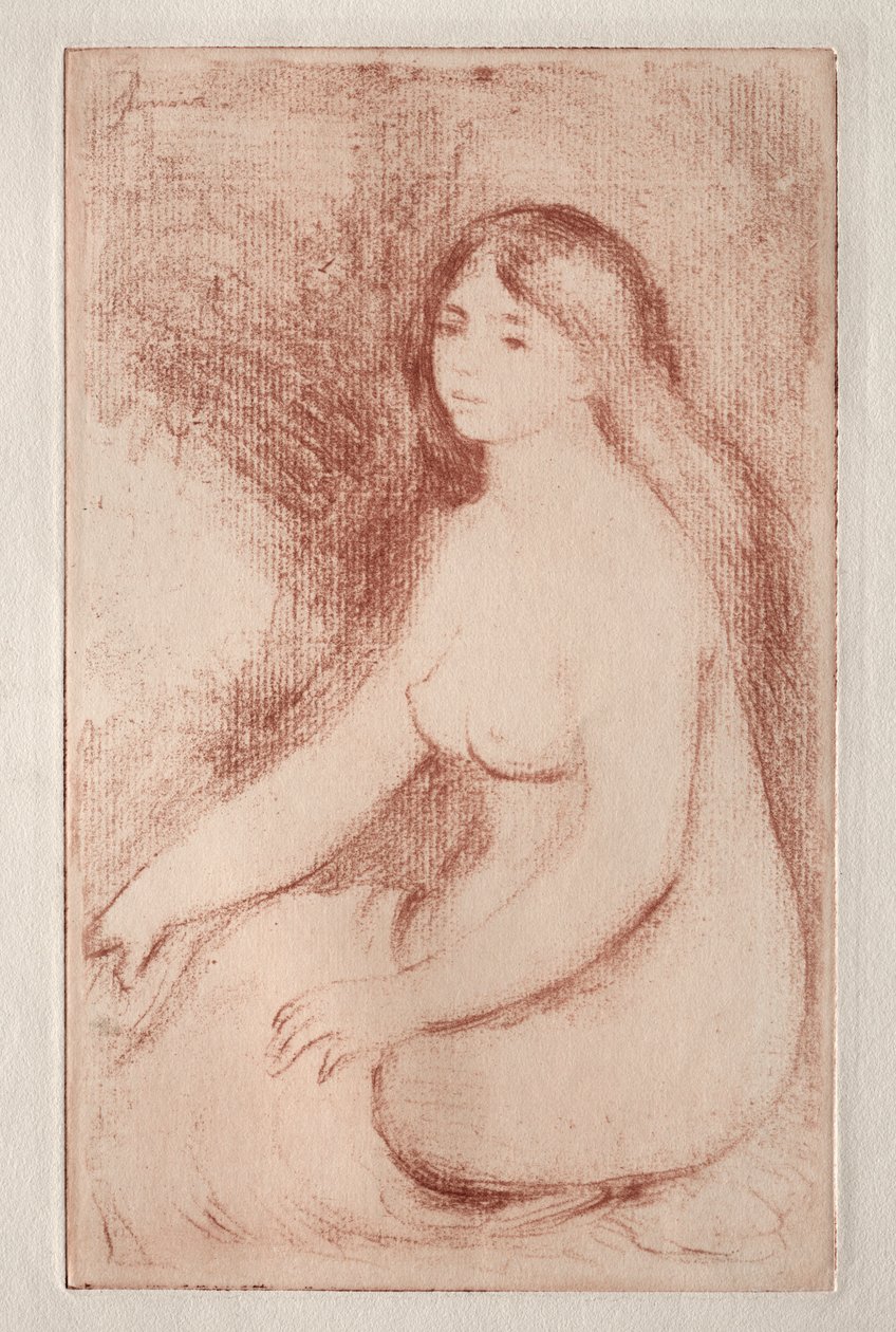 Siddende Bader, ca. 1905. af Pierre Auguste Renoir