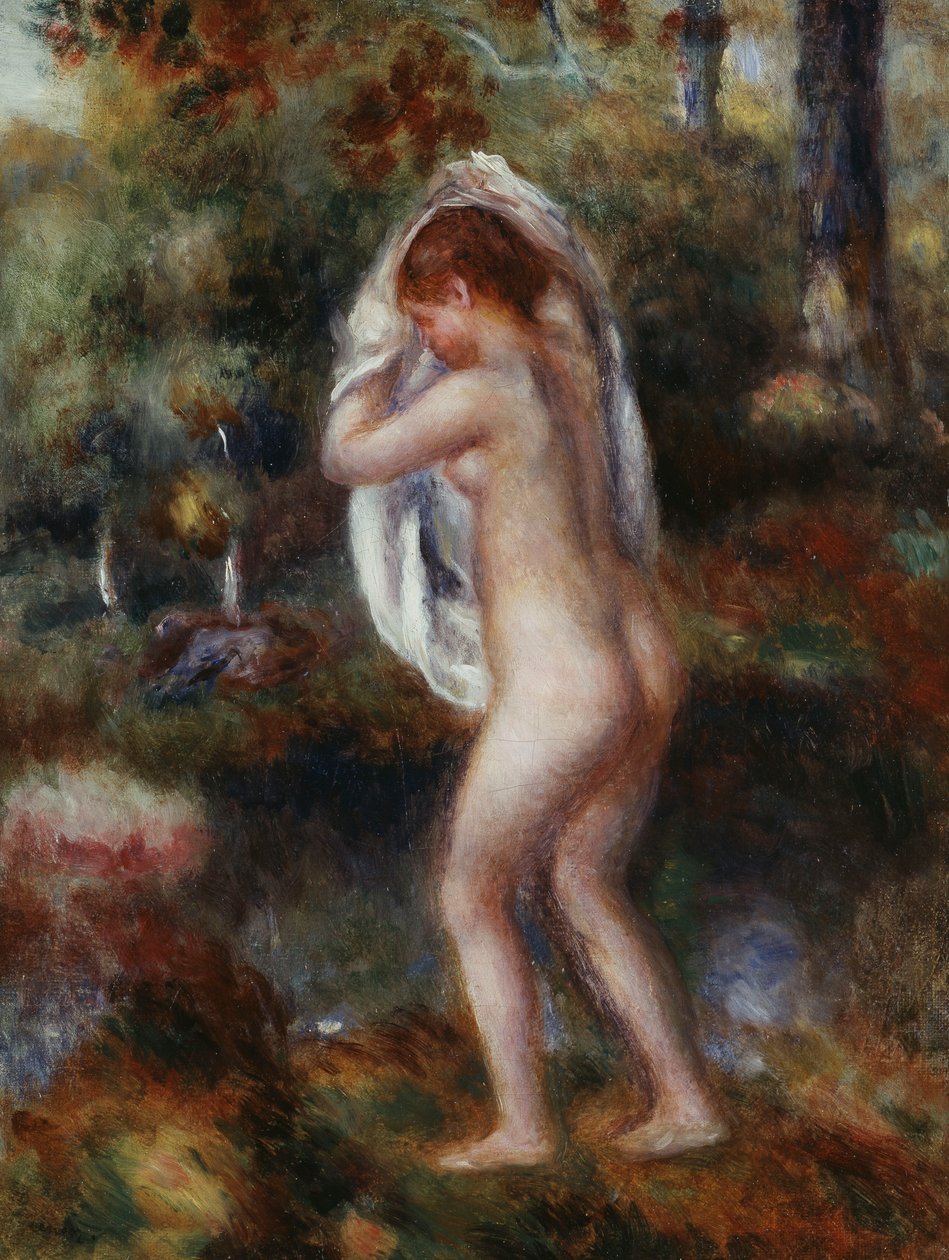Badende afklædning, 1897 af Pierre Auguste Renoir