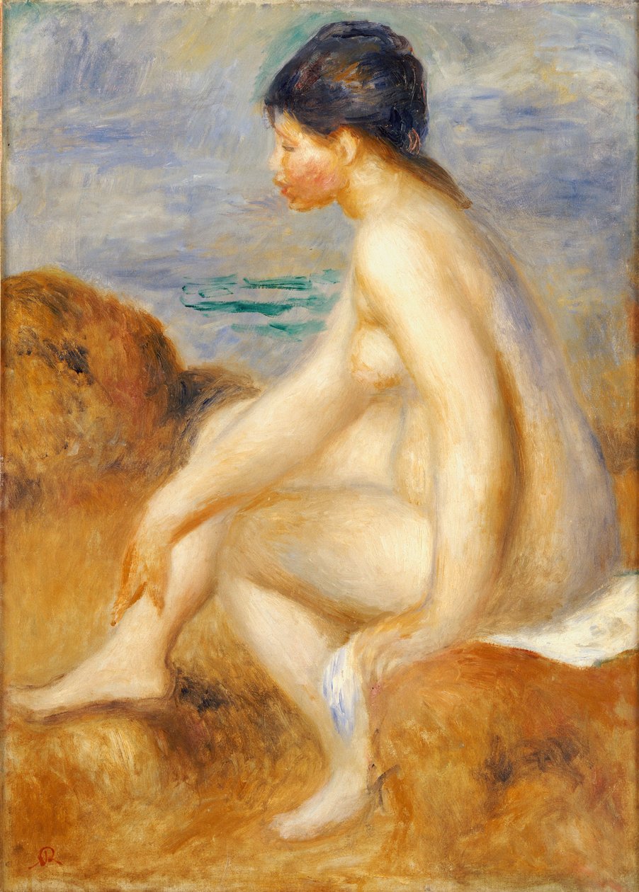 Bademand, c. 1892-93 af Pierre Auguste Renoir