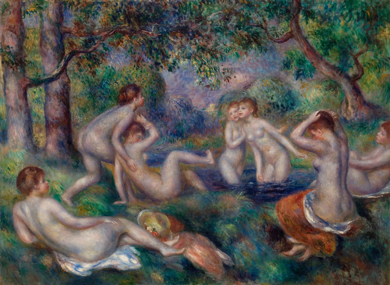 Badende i Skoven af Pierre Auguste Renoir
