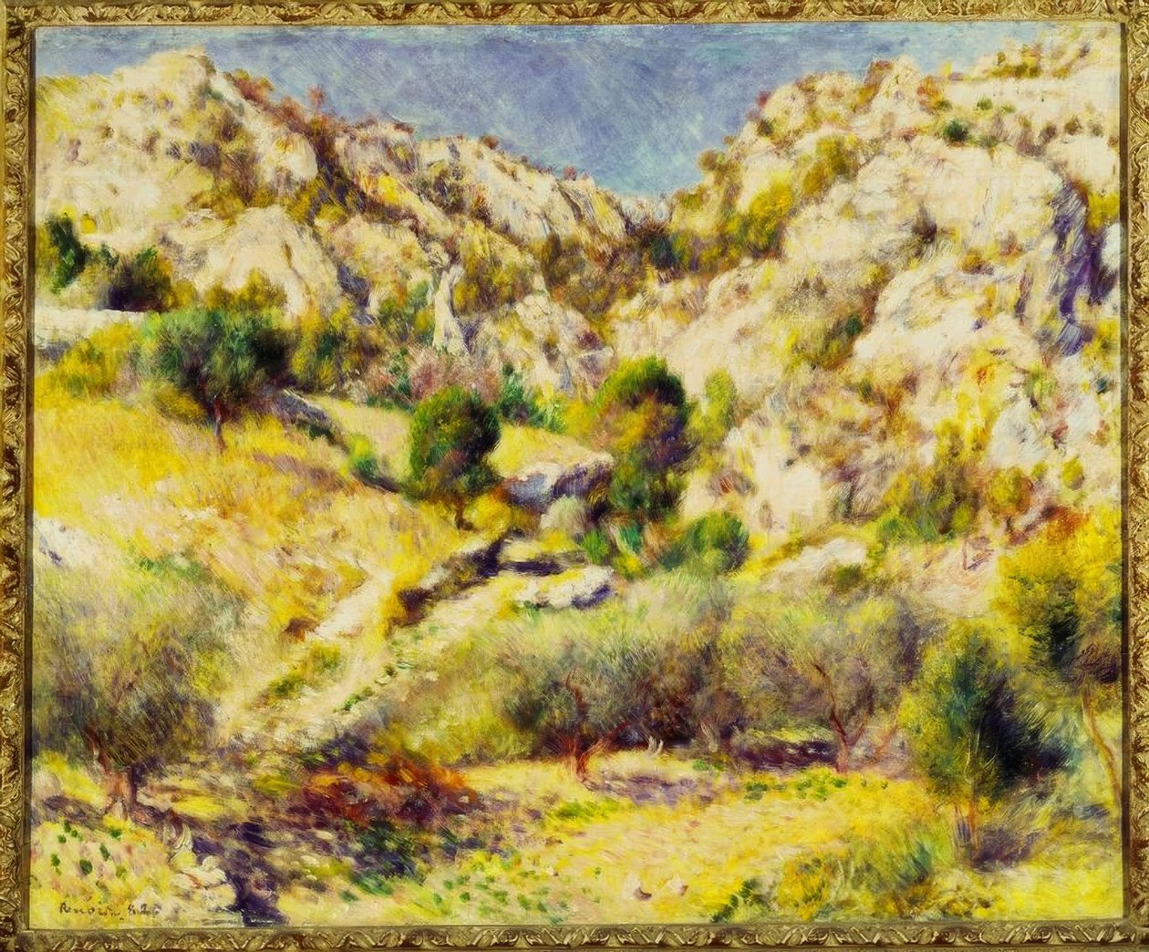 Berge am Estaque af Pierre Auguste Renoir