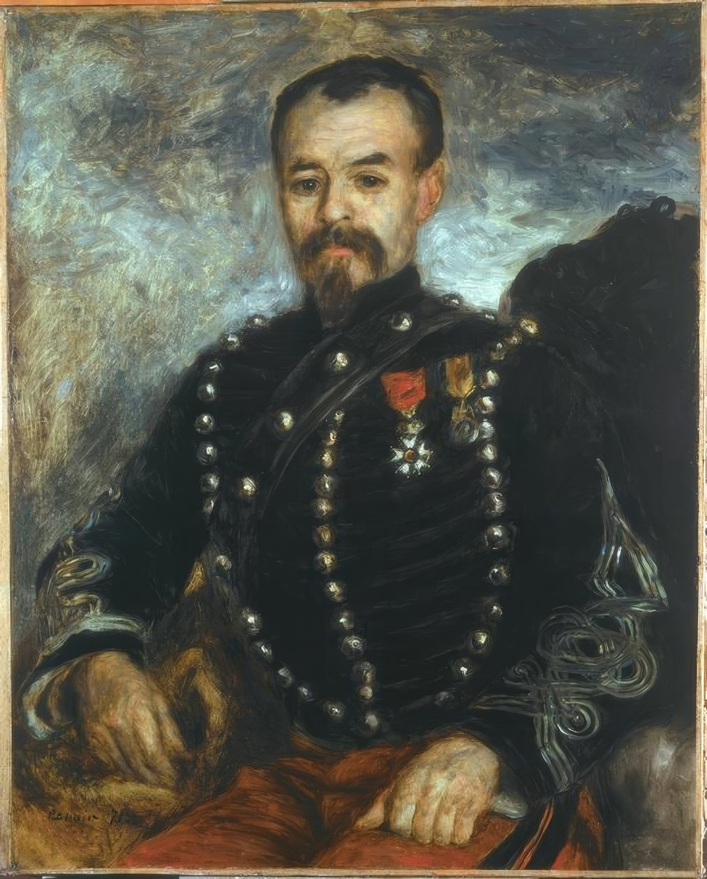 Billedet af kaptajn Darras af Pierre Auguste Renoir